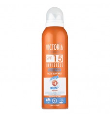 Victoria Beauty Слънцезащитен спрей за лице и тяло SPF15 с витамин E